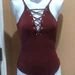 EXPRESS  burnt orange bodysuit small Photo 2