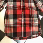 Scotch & Soda  Plaid Shacket Oversized Button Down Shirt Jacket Red Black Grunge Photo 9