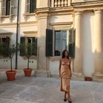 ZARA  maxi dress bodycon slip satin ruffle carmel evening wedding cocktail Photo 2