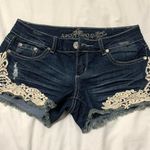 Almost Famous Denim Lace Shorts Size 3 Photo 0