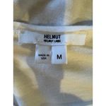 Helmut Lang  Shirt Women Medium White Geometric Graphic Print Top Streetwear Photo 7
