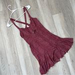 Free People Dress floral mini make it happen slip womens Red small casual indie Photo 4