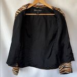 SilkLand pure silk Women's size 6 Animal Print Blazer Photo 3