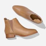 Nisolo Eva Everyday Chelsea Leather Ankle Boots | Size 7.5 Tan Photo 0