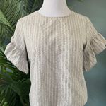 Drew Ruffle Sleeve Striped Blouse Photo 0
