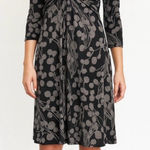 Boden Twist Front Jersey Dress Black Size undefined Photo 0