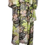 Opening Ceremony  Floral Dress Size 4 in Green Cold Shoulder Midi NWT Photo 9