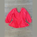 Free People fp beach red bayside v-neck mini dress Photo 5