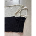 Chico's Poncho Womens Size SM Black White Color Block Capsule Minimalist Neutral Photo 4