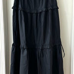 Monki NWT  Black Tiered Maxi Skirt with Ruffle Details, Size M Photo 0