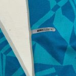 Nike LNike Dri Fit Element 1/4 Zip Running Top Blue geometric Women's size large Photo 4