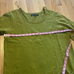 Gudrun Sjoden Linen Cotton Chartreuse Green Tunic Sweater Mini Dress Pockets SzL Size L Photo 2