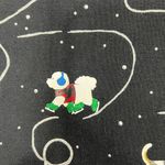 Karen Scott Ice Skating Dogs T-Shirt Sz Large Black Silver L/S Whimsigoth Holiday Novelty Photo 7