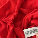 ZARA  RED Sleeveless Minimalist Ruched Short Sleeve Top Size Large Photo 9