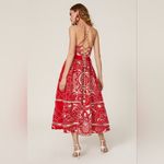 Red Valentino RTR red ♥️ Floral Embroidered Poplin Dress a-line EU 48 (12) Photo 1