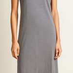 James Perse  grey cotton blend midi tank dress Photo 0