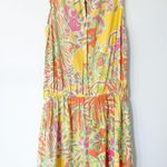 Lilly Pulitzer  Target Bright Floral Challis Tropical Romper POCKETS Small Yellow Photo 3