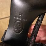 Ash  Black Sequin Wraparound Ankle Heeled Sandals Photo 4