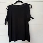 DKNY  Women’s Small Black Open Shoulder Top Blouse Photo 3