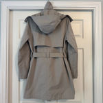 Lululemon Always There Trench Coat Size 6 Raw Linen Raincoat Photo 1