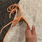 Pilcro oatmeal Knit Sleeveless Top with Side Ties Orange Size XS Photo 4