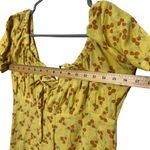 With Jean  Loretta Mini Dress Women’s Size XS Berry Cherry Yellow Puff Sleeve Photo 10