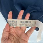 Massimo Dutti  Mini Shift Dress Womens Small Blue Puff Sleeve Back Tie & Zip Photo 7