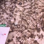 NWT Calvin Klein Jeans Tencel Button Down Collar Sleeveless Summer Snakeskin 2X Brown Photo 5