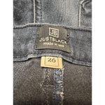 Just Black Skinny Mid Rise Crop Jeans Size 26 Dark Wash Made In USA Photo 3