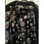 Sonoma Black Soft Velvet Zip/Snap Up Quilted Lining Jacket Size Large Pockets Photo 1