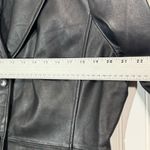 Valerie Stevens Women’s XL Black Leather Blazer Jacket 2 Button Mob Wife Y2K 90s Photo 4