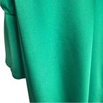 Ramy Brook Madeline Green Satin Plunge Neck Long Sleeve Gown Size 8 Photo 9