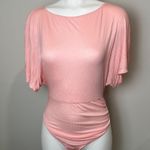 Free People  Homebody T-Shirt Bodysuit Pink Intimately Light XS Photo 0