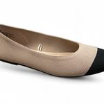 Seychelles Beige Black Toe Cap Memory Foam Flats Size 7.5 W Photo 0
