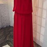 Ba&sh wolga solid cherry red strappy maxi dress size 2 or medium Photo 4
