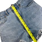 Levi's  Ribcage Straight Button Fly Denim Cutoff Shorts Big E size 28 Photo 9