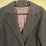 Vintage Dickins & Jones Cashmere and Wool Pea Coat Size 12 Navy Blue One Photo 1