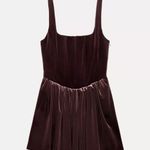 ZARA  Dress mini corset Velvet in Rich Purple Wedding party coctail  Photo 13