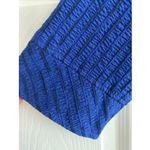 Habitat  Womens XS Blue Oversized Lagom Art To wear Top Toggle Button Asymm Photo 5