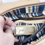 Anthropologie [] Jesslyn Blake Tan Cream Suede Messenger Crossbody Satchel Bag Photo 11