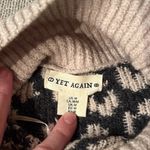 Leopard cowl neck sweater Size M Photo 3