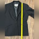 Oscar de la Renta  Vintage Black Button Blazer Jacket 4R Wool Blend Classic Work Photo 7