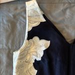 Banana Republic  Black and Cream Midi Dress Photo 2