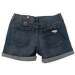Gap Mid-Rise 5" Denim Shorts Women's 27 Indigo Distressed Boho Hippie Dainty NWT Photo 3