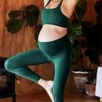FP Movement x Hatch Never Better Maternity Leggings Garden Green Size XL Photo 0