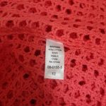 Jessica London  crocheted Cardigan in Coral Photo 4
