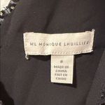 Monique Lhuillier ML velvet ruffle dress 8 Photo 6