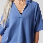 Athleta Westwood Sweatshirt Tee Size Medium Cottage Blue Athletic Athleisure Photo 0