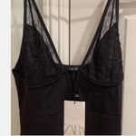 ZARA Black Lace Slip Dress Photo 1