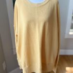 Time and Tru Butter Yellow Oversized Crewneck Sweatshirt Size XL Photo 0